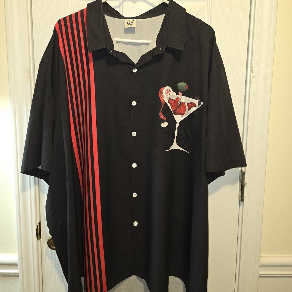 Martini Santa Hawaiian Shirt Hardaddy